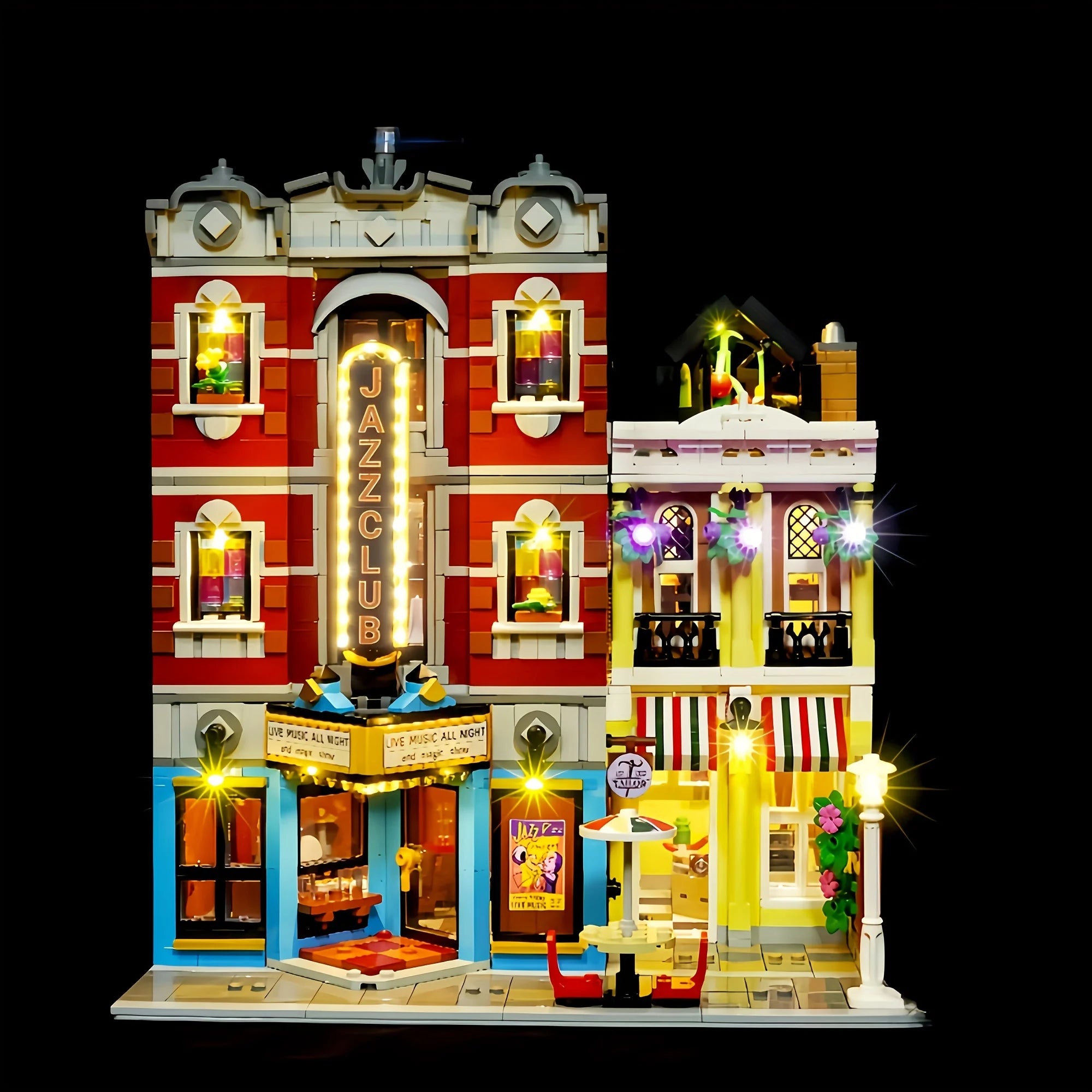 (Not Include Lego Building Blocks) LED Lights for 10312 10312 Icons Jazz Club Decorative Lamp with Battery Box