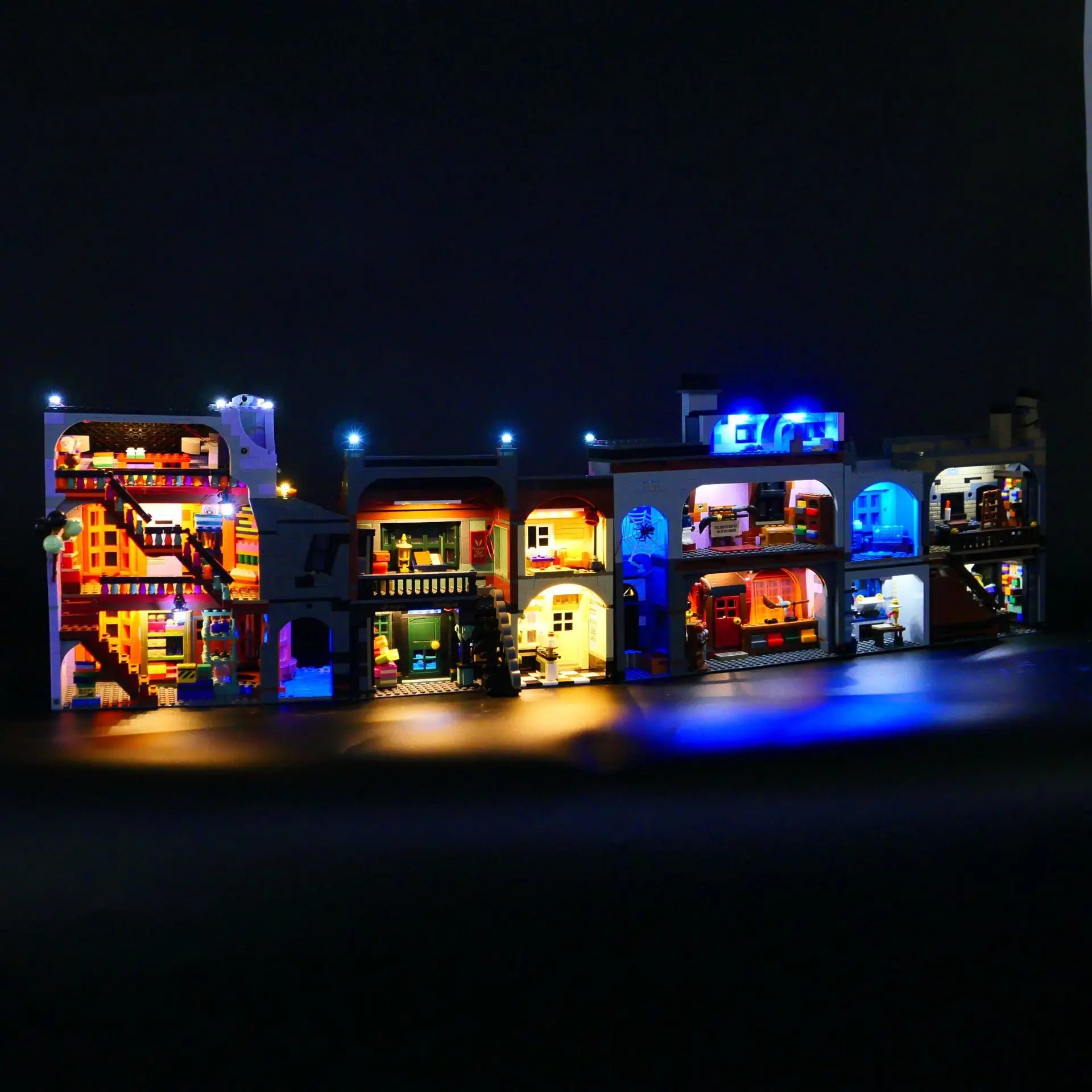LED Light Kit Compatible with LEGO Diagon Alley 75978 City Bricks DIY Lamp Toys Set Not Included Building Blocks