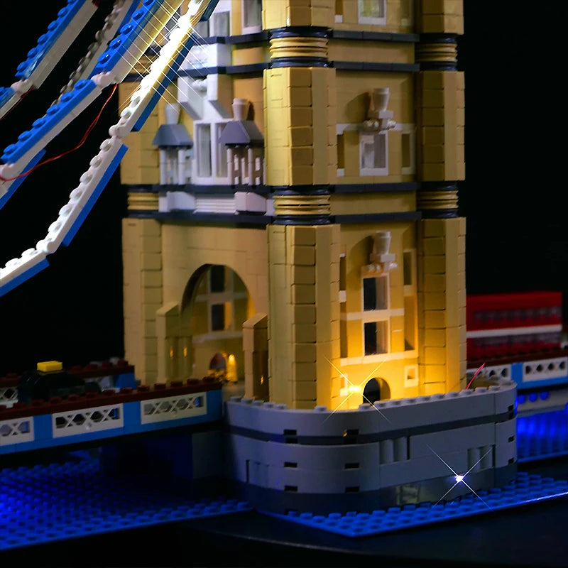Diy LED Light Kit for LEGO 10214 Tower Bridge (Only LED Light,Without Blocks Model )