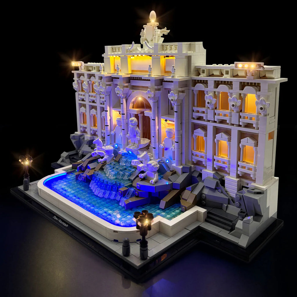 LYBMTWF LED Light Kit Compatible with Lego 21062 Trevi Fountain Building Blocks (NOT Include the Model Bricks)