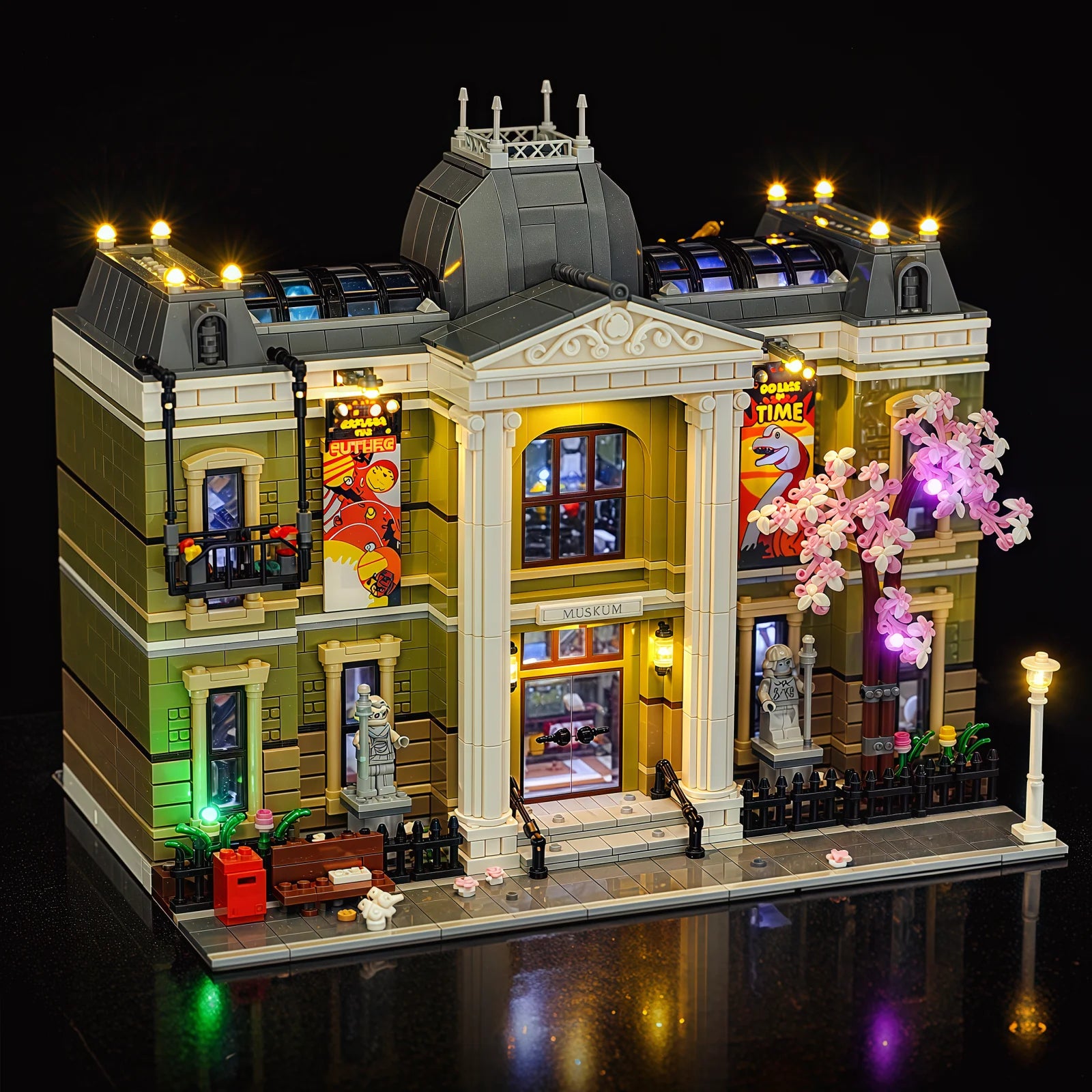 (Not Include Building Blocks ) LED Lights for Lego 10326 Natural-History Museum Decorative Lamp with Battery Box