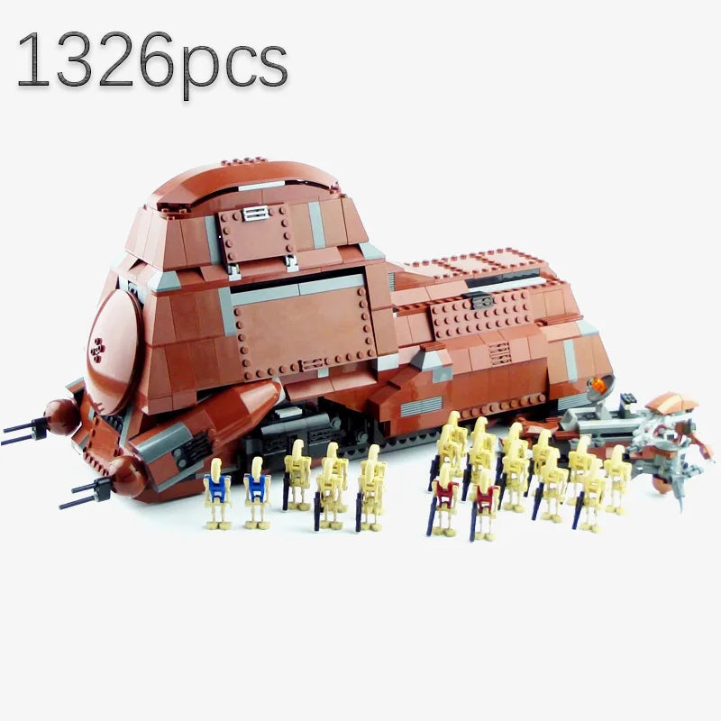 New in Stock 7662 05069 Trade Federiation MTT Contaiinerized Troop Carrier Building Blocks Toys for Children Christmas Gift