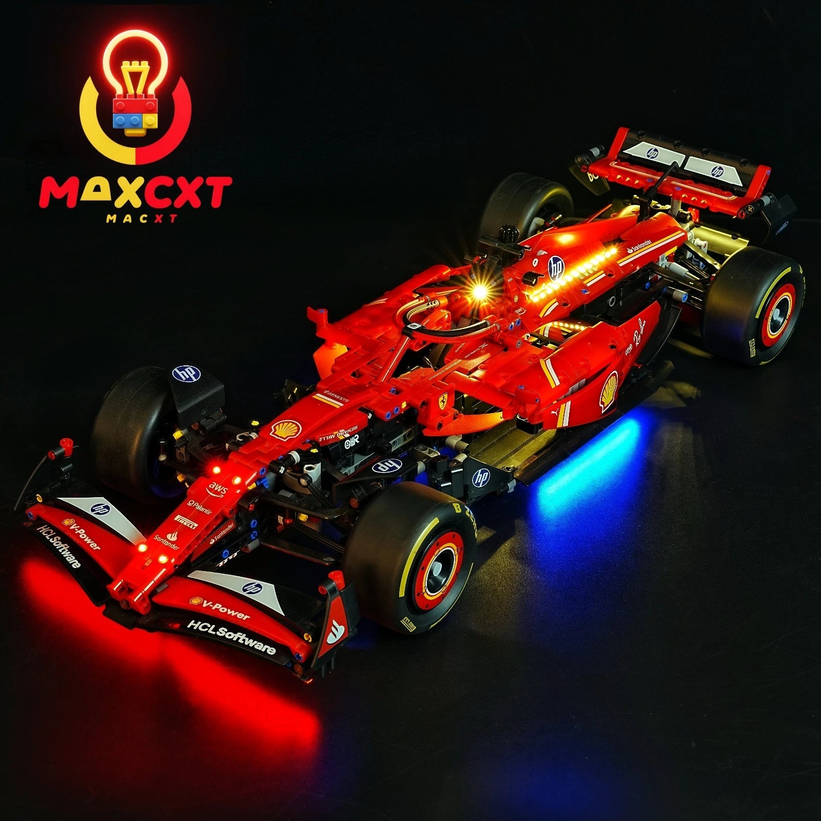 MAXCXT LED Light Set for LEGO 42207 Ferra-Ri SF-24 F1 Race DIY Decorative Lamp Not Include Lego Building Blocks