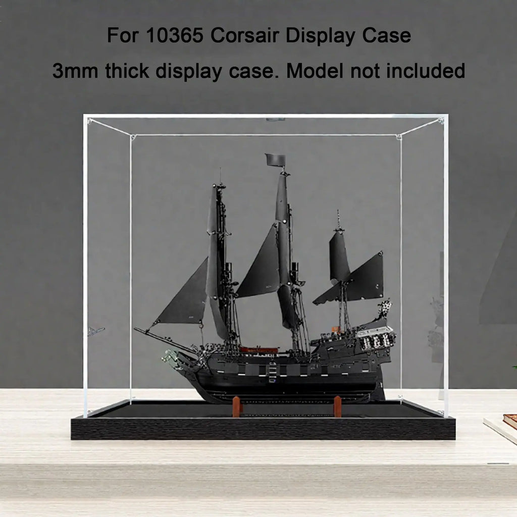 Acrylic Display Case for Lego 10365 Corsair Black Pearl Model, Transparent Dust-Proof Case,Display Box(Display Case Only)