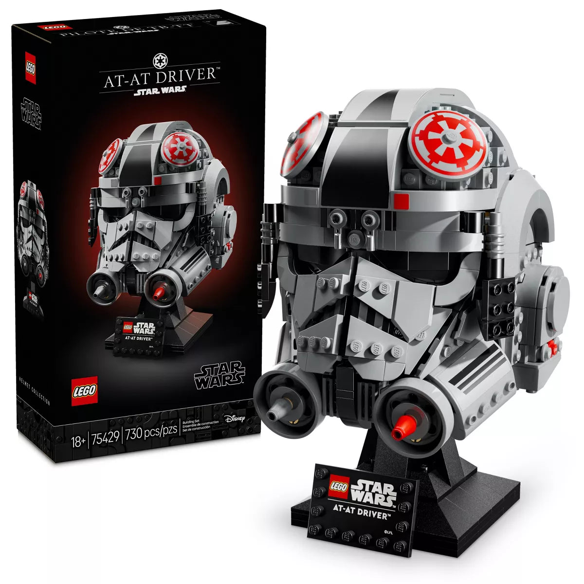 LEGO Star Wars: the Empire Strikes Back AT-AT Driver Helmet Building Set for Adults 75429
