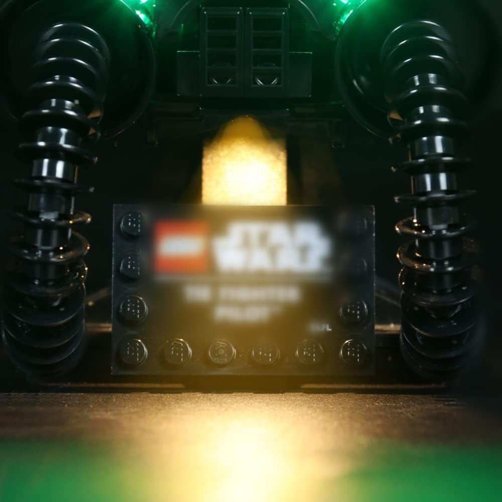Led Lighting Kit for Lego Tie Fighter Pilot 75274 Light Kit for Lego Tie Fighter Helmet Light Set Compatible with Lego 75274 (NOT Included the Lego Sets)