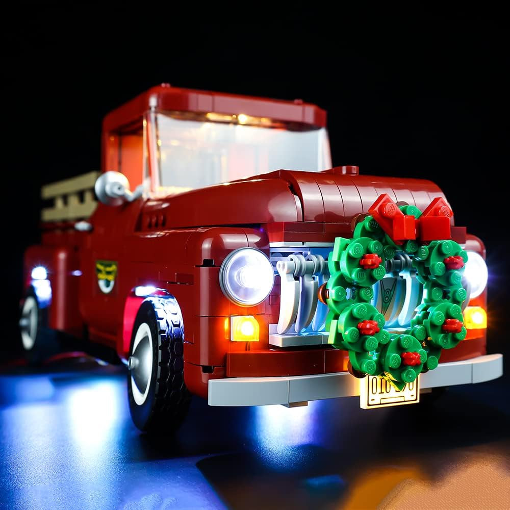 LED Light Kit Compatible with Lego Set 10290, Lighting Accessories Compatible with Creator Pickup Truck, Lights Only (Model Not Included), RC Version