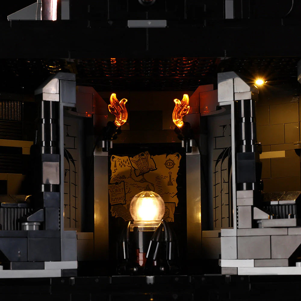 Suitable for Lego 10333 Lord of the Rings Baladu Black Tower Led Building Blocks Toy Lighting Fixtures Sets