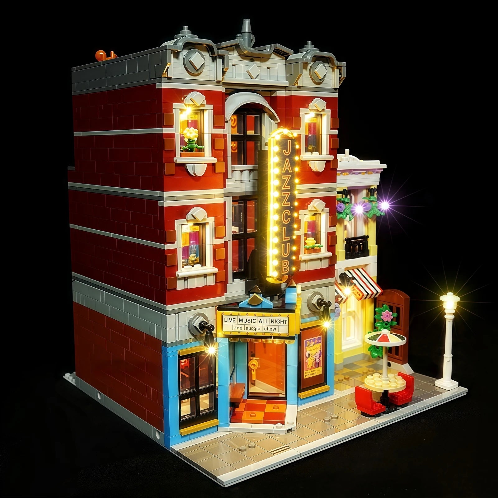 (Not Include Lego Building Blocks) LED Lights for 10312 10312 Icons Jazz Club Decorative Lamp with Battery Box