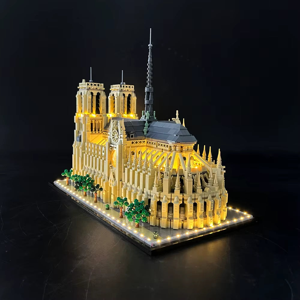 BYB LED Light Kit for LEGO 21061 Notre-Dame De Paris Building Blocks Decorative Lamp Remote Control Not Include Lego Building