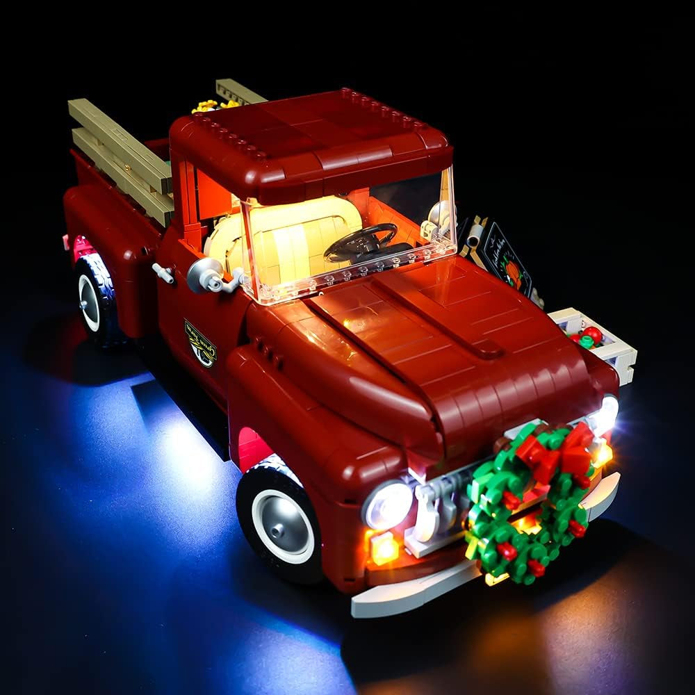 LED Light Kit Compatible with Lego Set 10290, Lighting Accessories Compatible with Creator Pickup Truck, Lights Only (Model Not Included), RC Version