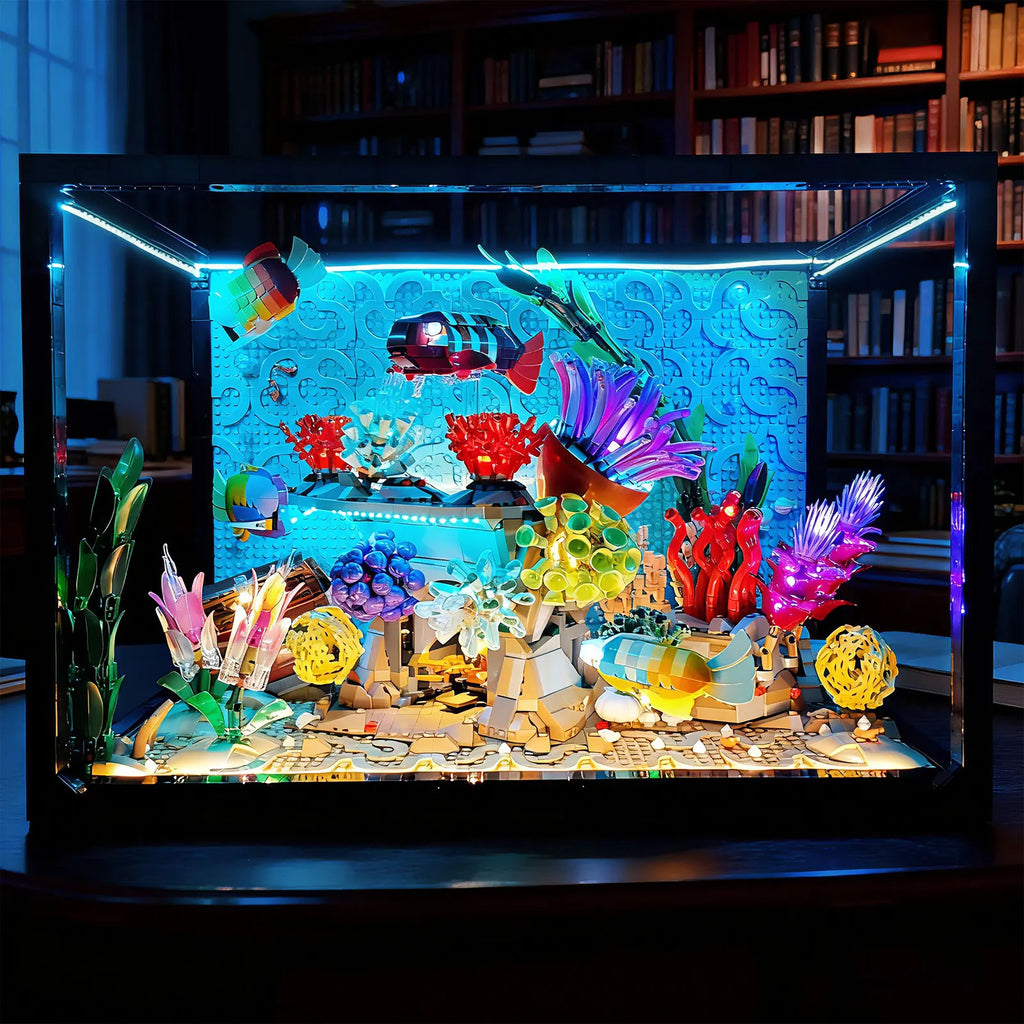 LYBMTWF LED Lighting Kit Compatible with Lego 10366 Tropical Aquarium，Diy Light Kit (NOT Include the Building Bricks)