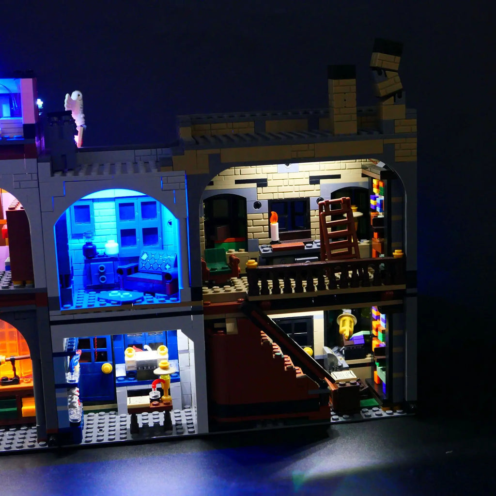 LED Light Kit Compatible with LEGO Diagon Alley 75978 City Bricks DIY Lamp Toys Set Not Included Building Blocks