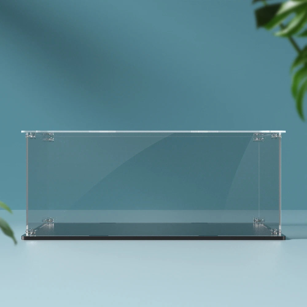 Acrylic Display Box for Lego 10300 Back to the Future Time Machine Dustproof Clear Display Case (Lego Set Not Included）