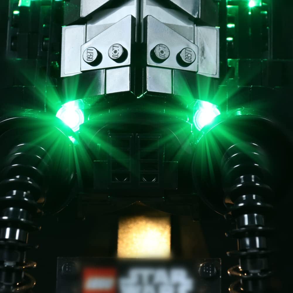 Led Lighting Kit for Lego Tie Fighter Pilot 75274 Light Kit for Lego Tie Fighter Helmet Light Set Compatible with Lego 75274 (NOT Included the Lego Sets)
