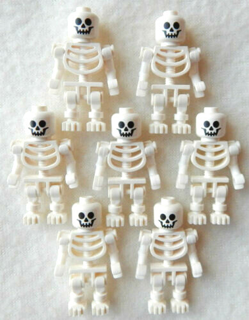7 NEW LEGO SKELETON LOT Halloween Minifig Minifigure Figure Pirates Castle Toy