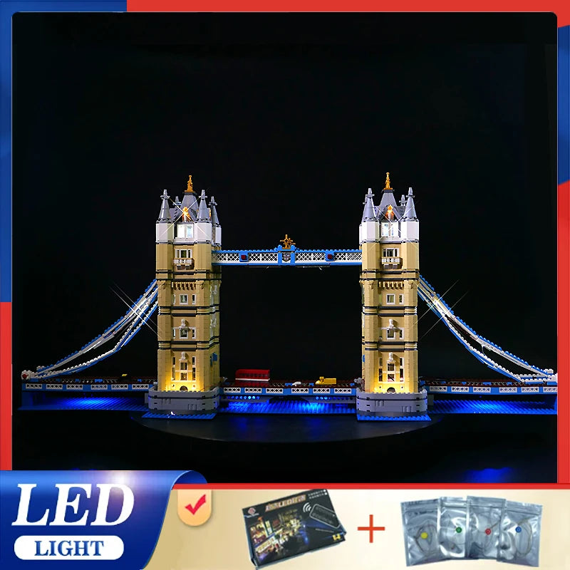 Diy LED Light Kit for LEGO 10214 Tower Bridge (Only LED Light,Without Blocks Model )