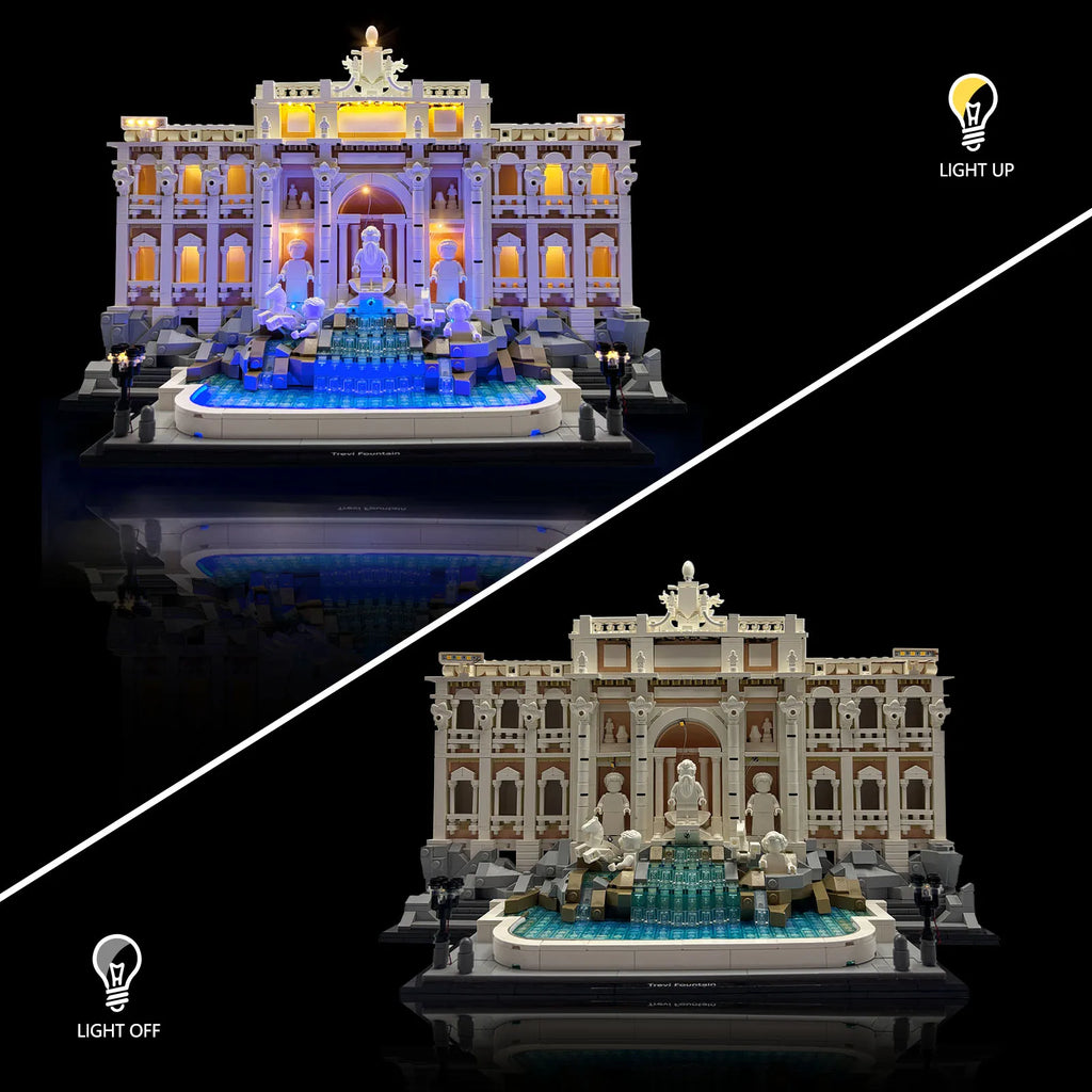 LYBMTWF LED Light Kit Compatible with Lego 21062 Trevi Fountain Building Blocks (NOT Include the Model Bricks)