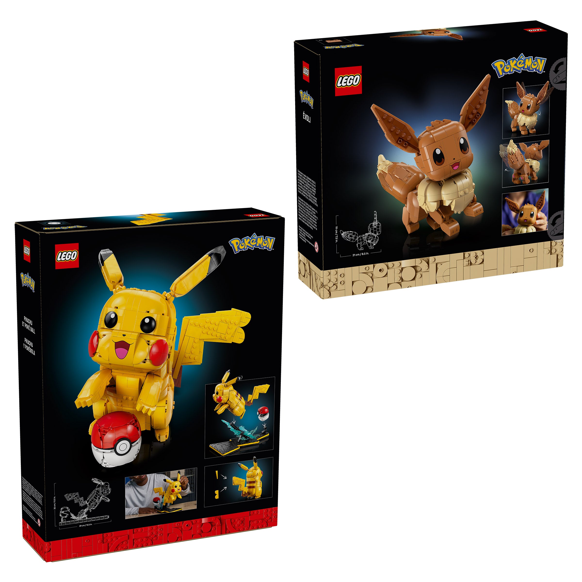 LEGO Pokemon Eevee & Pikachu and Poke Ball Bundle
