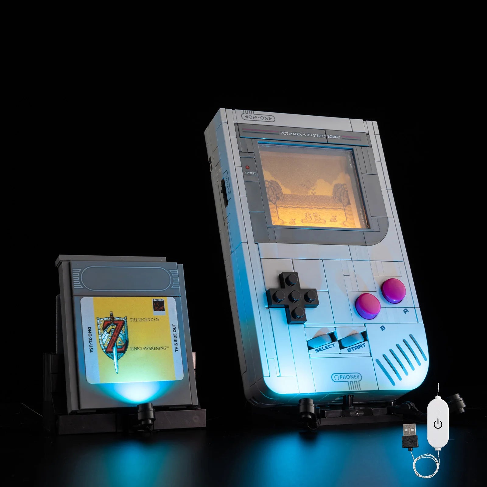LED Light Kit Suitable for Lego Gameboy Game Boy 72046 Building Blocks Decorative Lamp Not Include Lego Building