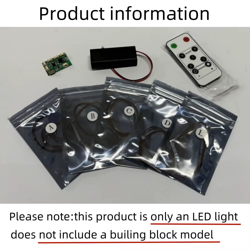 BYB LED Light Kit for LEGO 21061 Notre-Dame De Paris Building Blocks Decorative Lamp Remote Control Not Include Lego Building