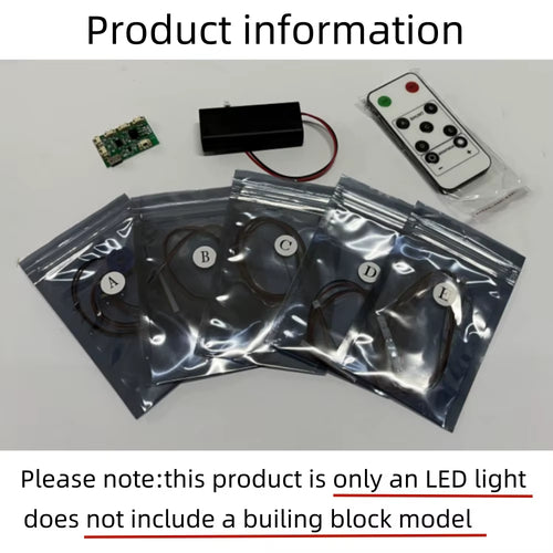 BYB LED Light Kit for LEGO 21061 Notre-Dame De Paris Building Blocks Decorative Lamp Remote Control Not Include Lego Building