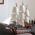 1664Pcs Pirates Ship Imperial Caribbean Building Blocks Set Flagship Model Compatible 10210 71042 Birthday Gifts for Kids Toys