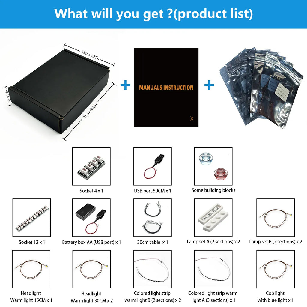 LYBMTWF LED Light Kit Compatible with Lego 21062 Trevi Fountain Building Blocks (NOT Include the Model Bricks)