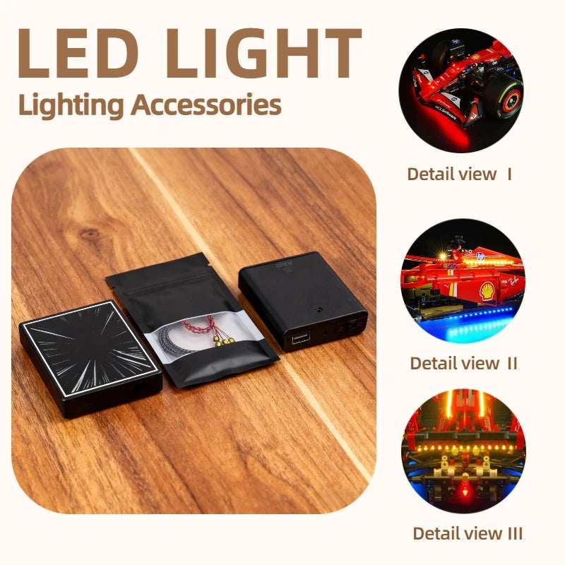 MAXCXT LED Light Set for LEGO 42207 Ferra-Ri SF-24 F1 Race DIY Decorative Lamp Not Include Lego Building Blocks