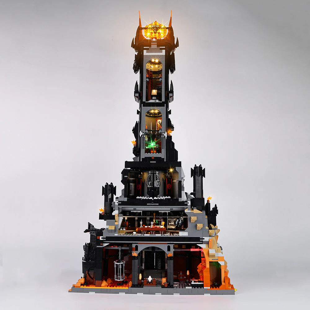 Suitable for Lego 10333 Lord of the Rings Baladu Black Tower Led Building Blocks Toy Lighting Fixtures Sets