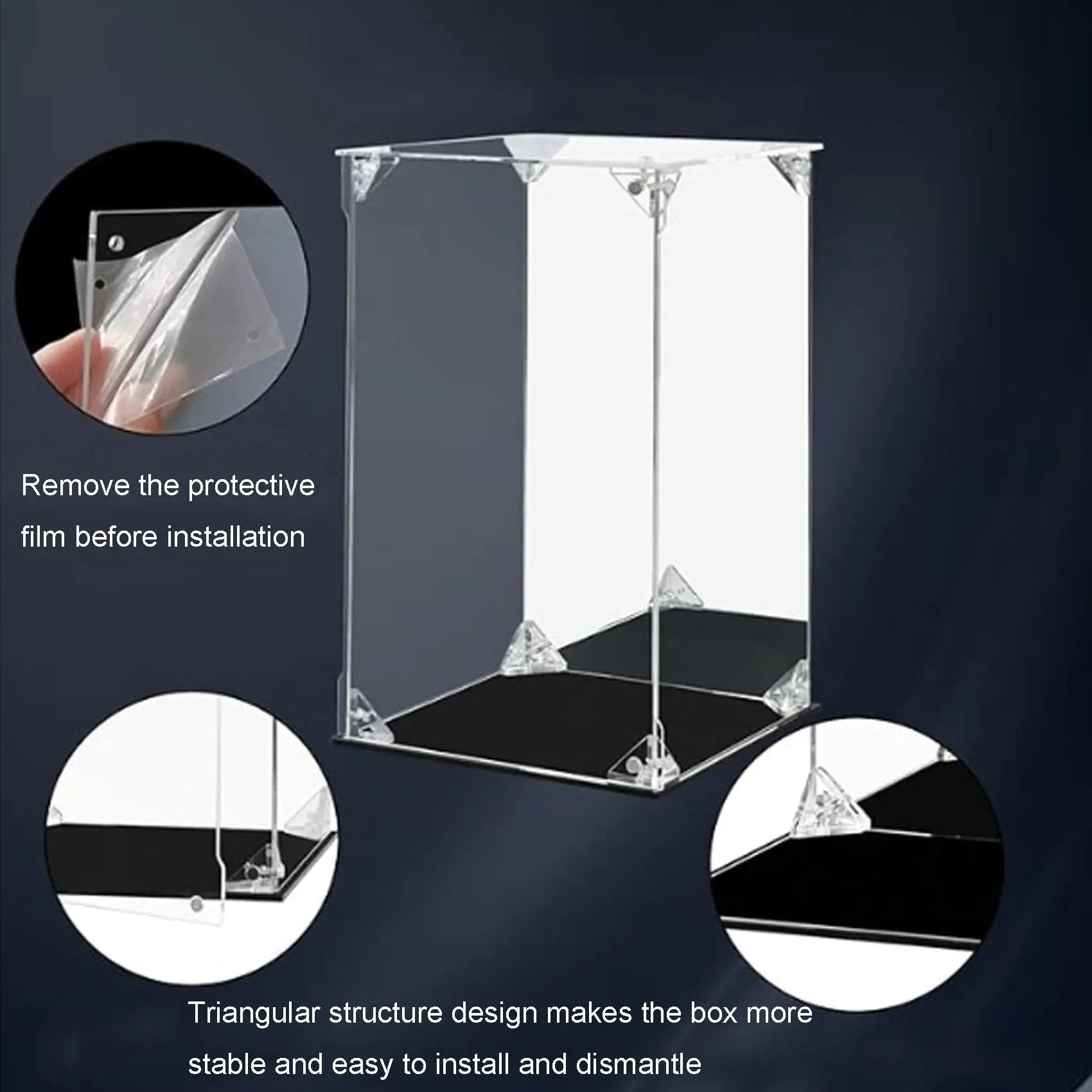 Acrylic Display Case for Lego 10365 Corsair Black Pearl Model, Transparent Dust-Proof Case,Display Box(Display Case Only)