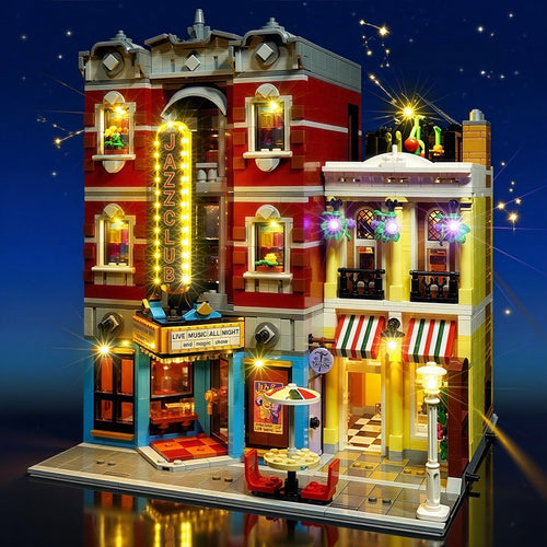 (Not Include Lego Building Blocks) LED Lights for 10312 10312 Icons Jazz Club Decorative Lamp with Battery Box