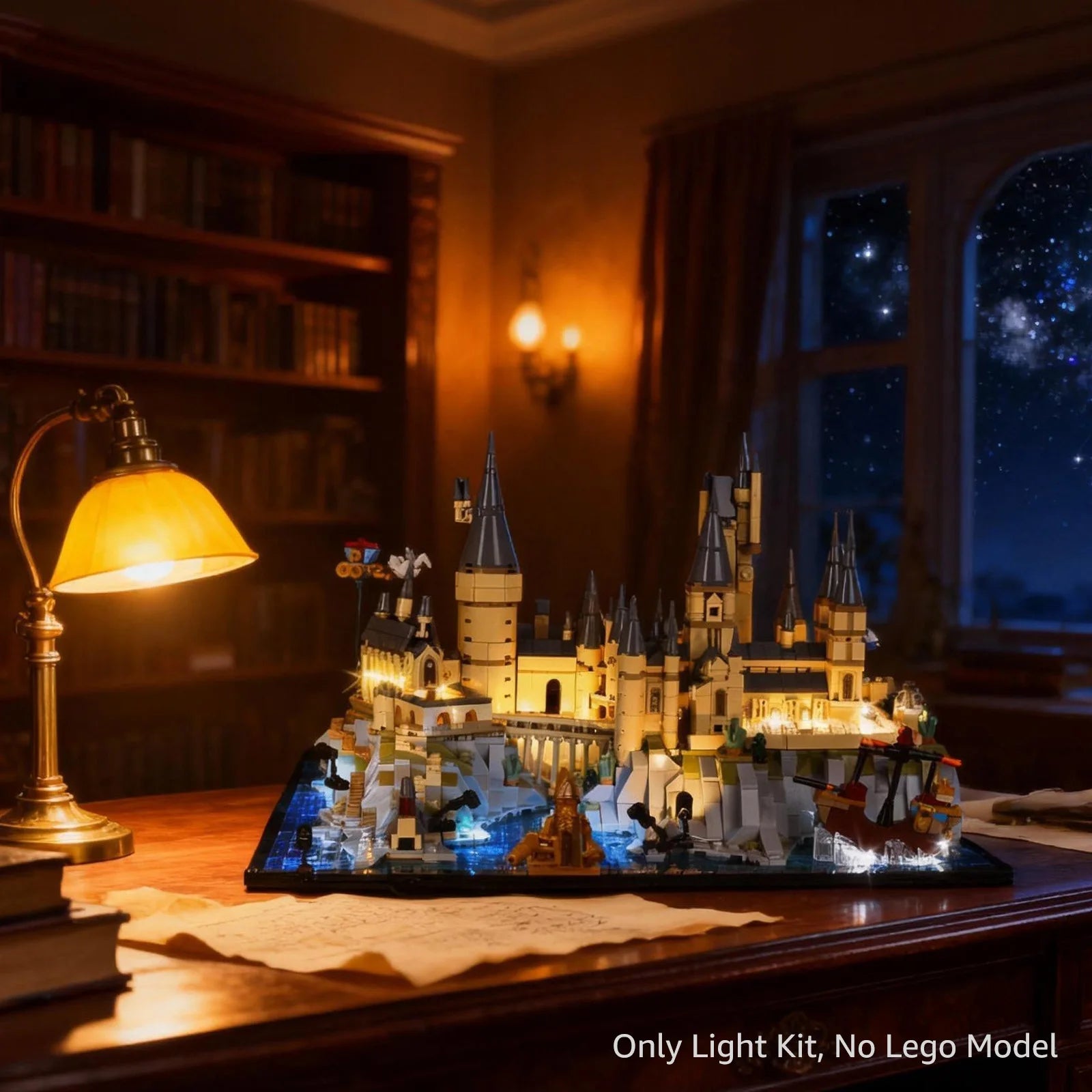 LED Light Kit Suitable for Lego 76419 Harry Potter Hogwarts Building Blocks Decorative Lamp Not Include Lego Building