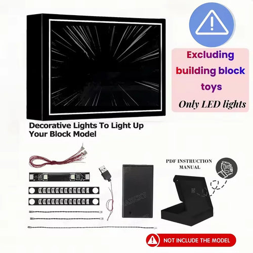 (Not Include Building Blocks ) LED Lights for Lego 10326 Natural-History Museum Decorative Lamp with Battery Box