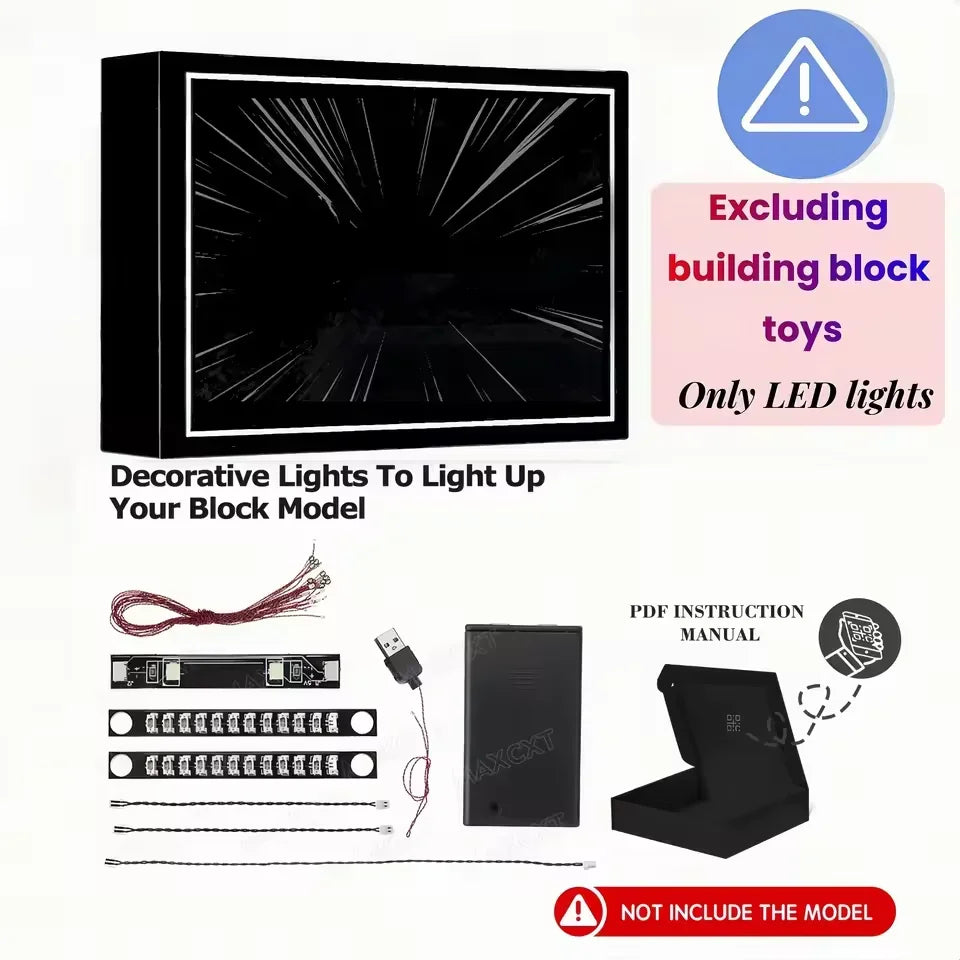 LED Light for Lego 10356 Icons Star Trek: U.S.S. Enterprise NCC-1701-D Decorative Lamp with Battery Box