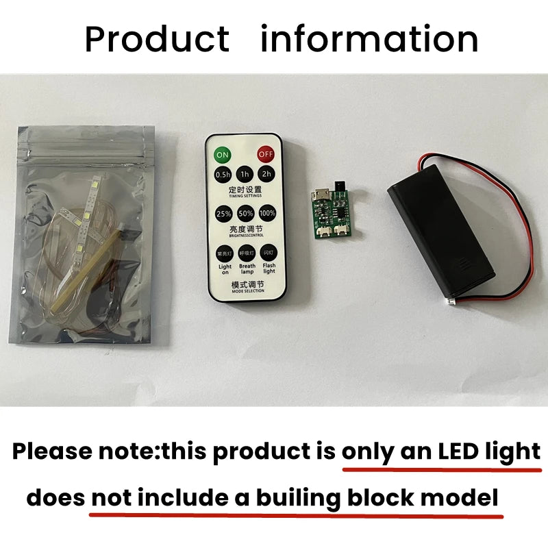 BYB LED Light for LEGO 10341 Artemis Space Launch Building Blocks Decorative Lamp Remote Control (Not Include Building Blocks)