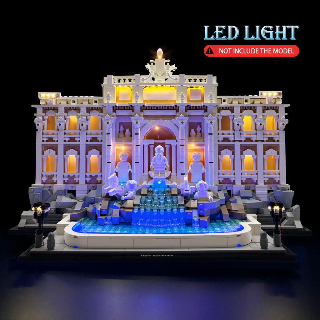 LYBMTWF LED Light Kit Compatible with Lego 21062 Trevi Fountain Building Blocks (NOT Include the Model Bricks)
