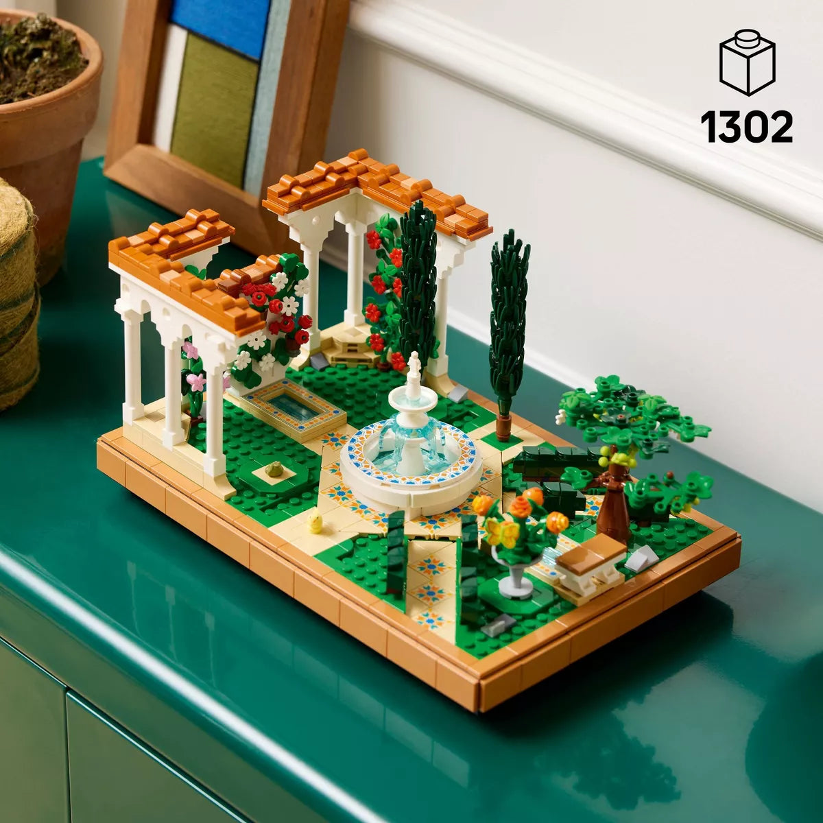LEGO Icons Fountain Garden Building Set, DIY Kit for Adults 10359