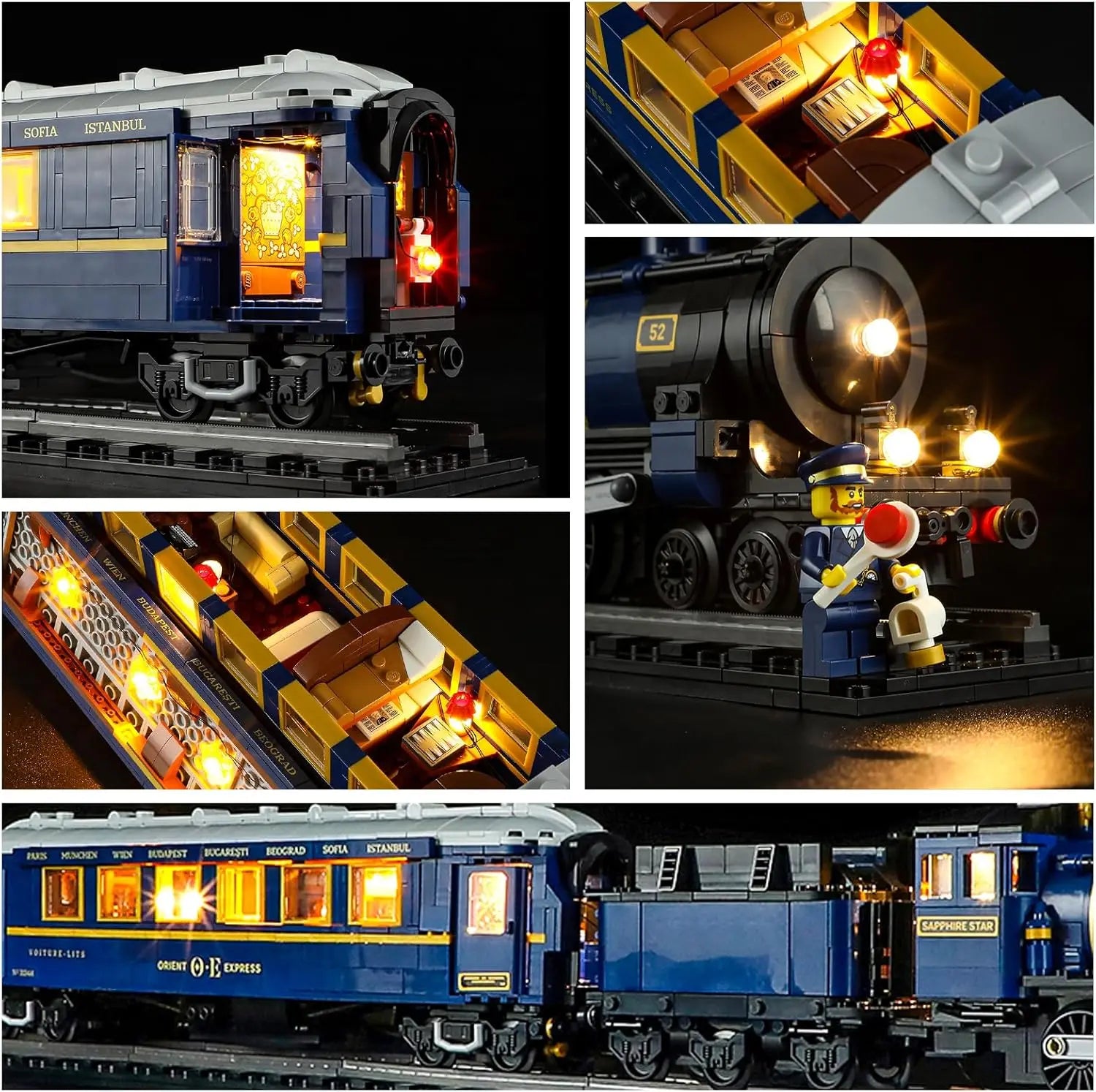 MAXCXT LED Light Set for LEGO 21344 the Orient Express Train DIY Decorative Lamp Not Include Lego Building Blocks Set ﻿